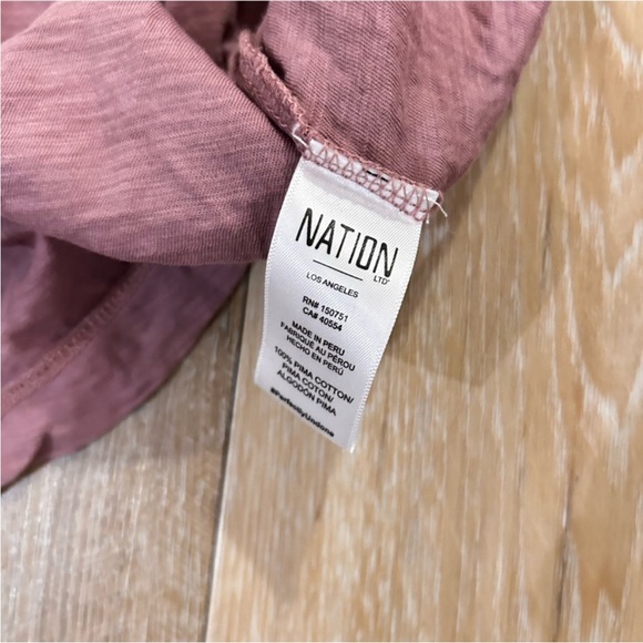 Nation Ltd Geri Puff Sleeve V-Neck Tiered Midi Peasant Dress - Picture 6 of 7